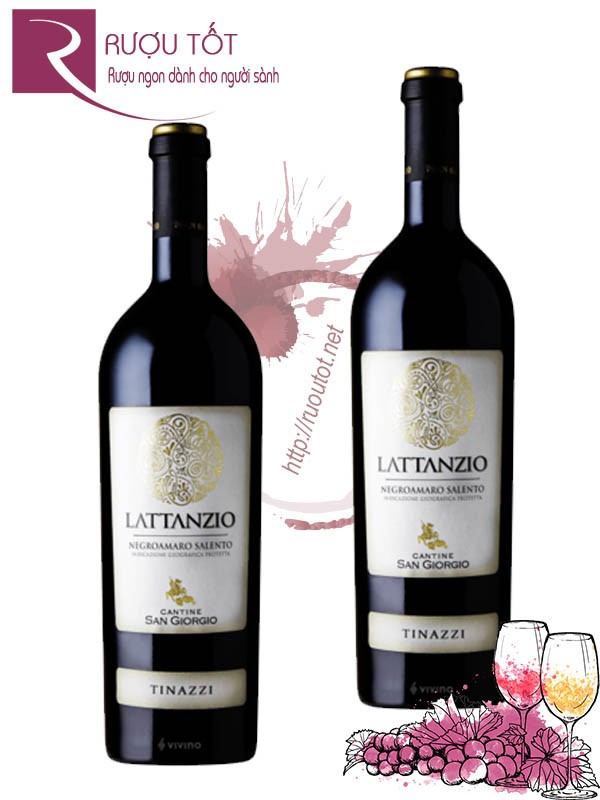 Vang Ý Lattanzio Negroamaro Salento Cantine San Giorgio Tinazzi IGP