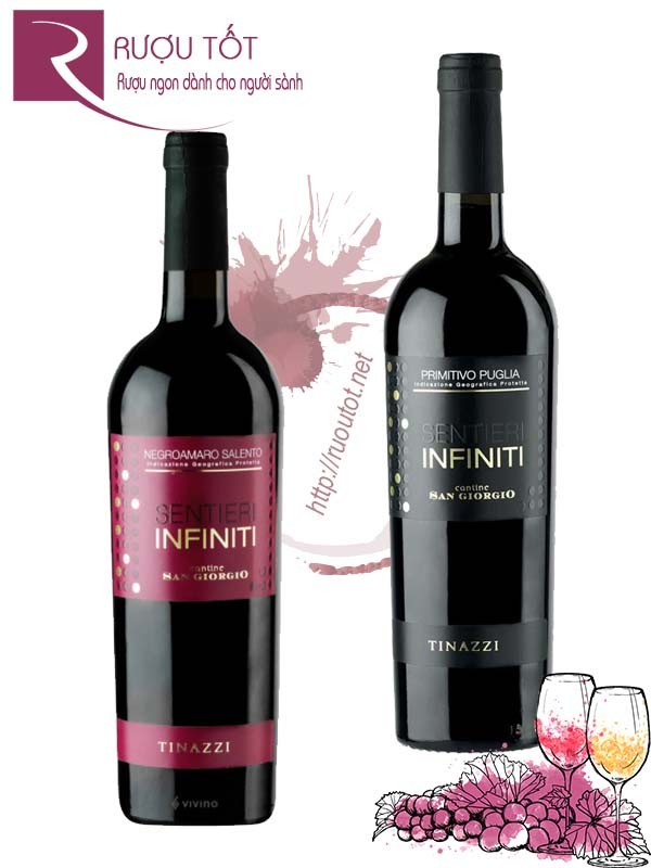 Vang Ý Sentieri Infiniti Salento Cantine San Giorgio IGP Cao cấp