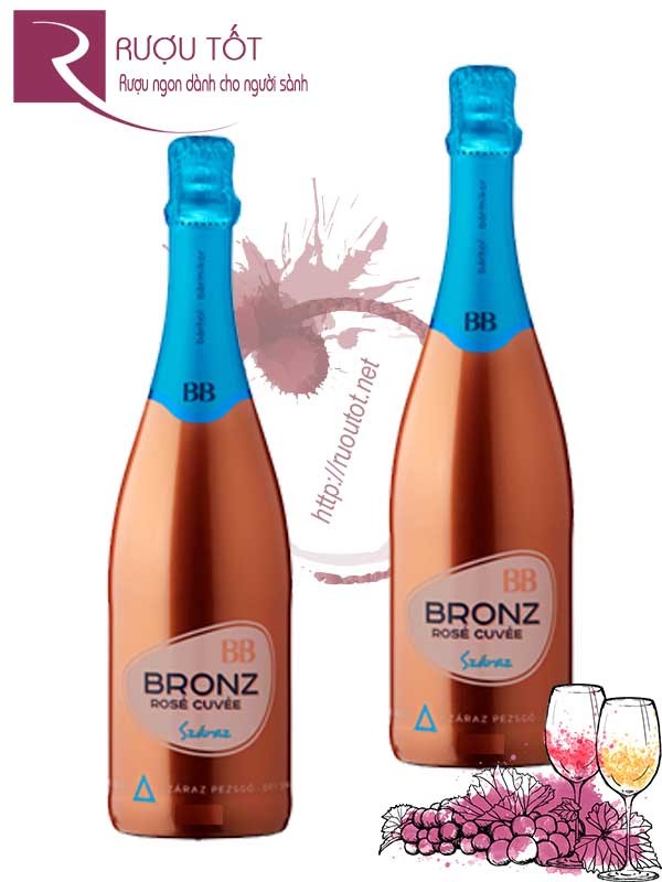 Vang nổ BB Bronz Rose Cuvee Szaraz Giá rẻ