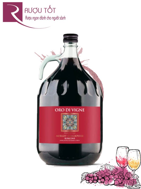 Rượu Vang Oro Di Vigne 3 Lít