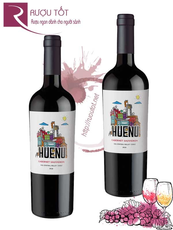 Vang Chile Huenu Cabernet Sauvignon Merlot Central Valley