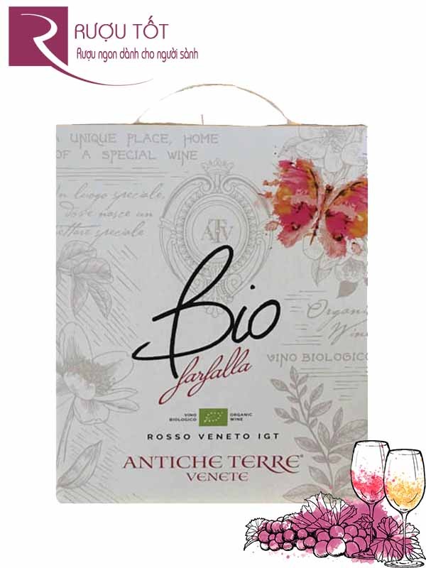 Vang Bịch Ý Bio Farfalla Vino Rosso Biologico