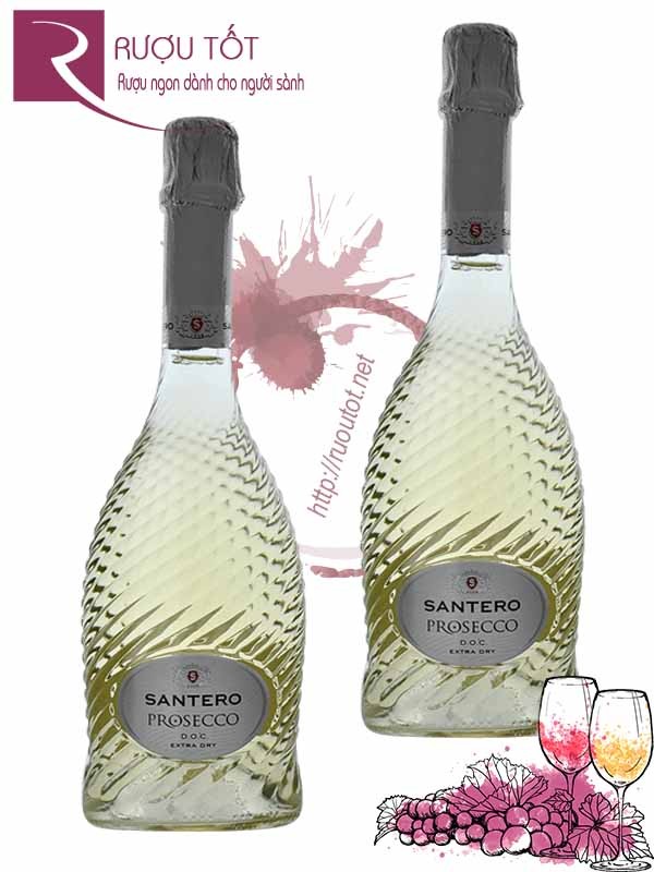 Vang Nổ Santero Prosecco Extra Dry Nhập khẩu chính hãng