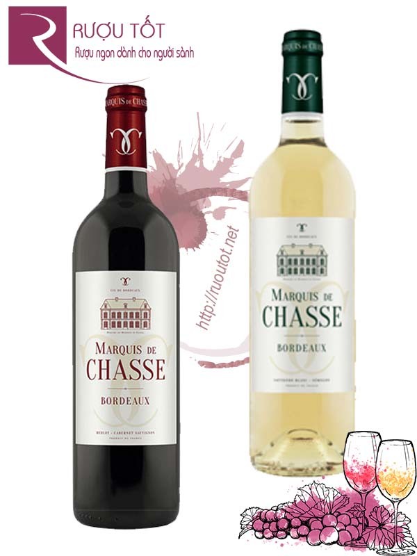 Rượu Vang Marquis De Chasse Bordeaux (Red - White)