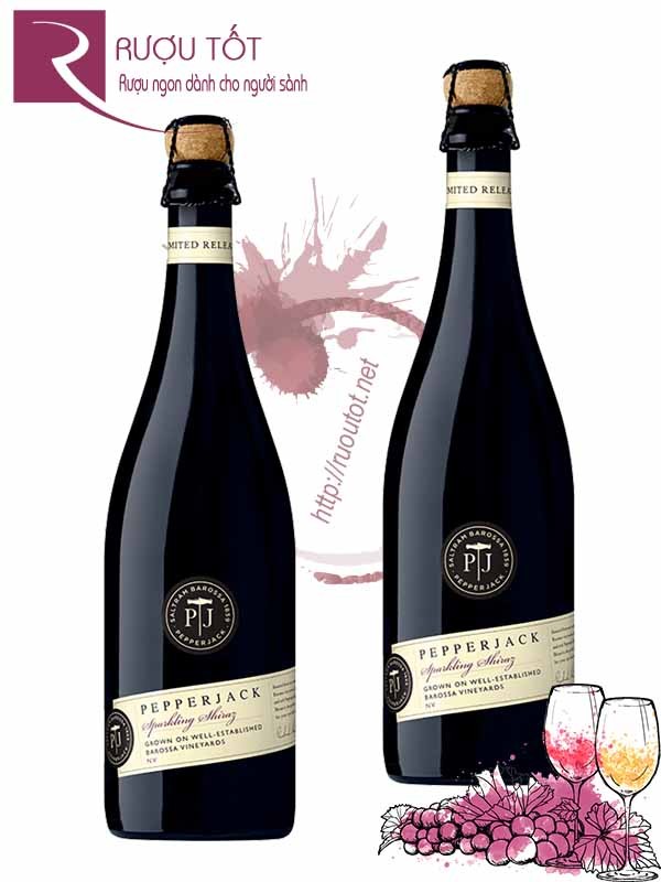 Rượu Vang Pepper Jack Sparkling Shiraz Cao Cấp