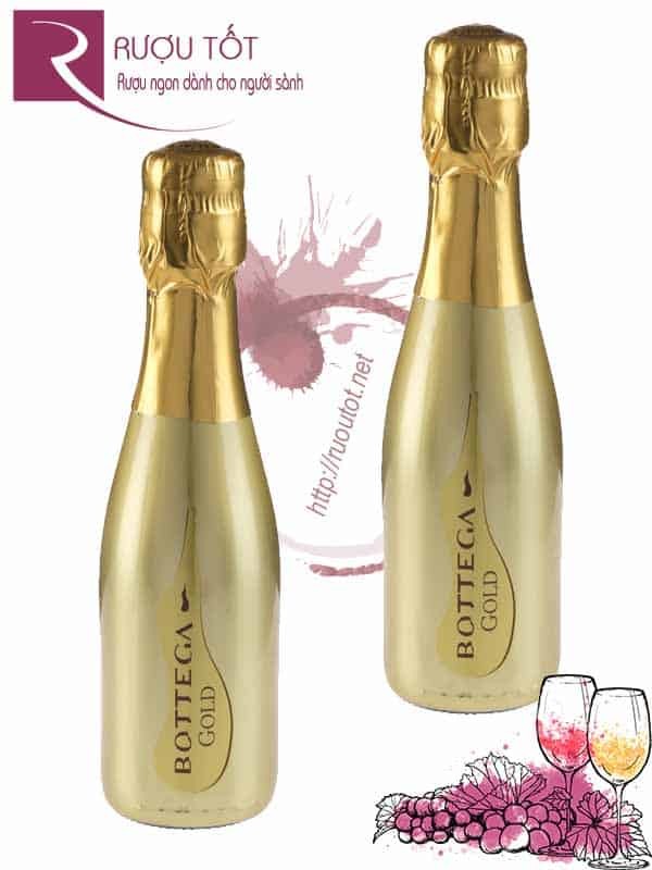 Vang nổ Ý Bottega Prosecco Il Vino Dei Poeti Gold 20Cl Cao cấp