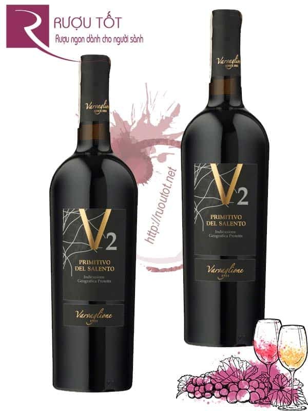 Rượu Vang V2 Primitivo Del Salento Varvaglione