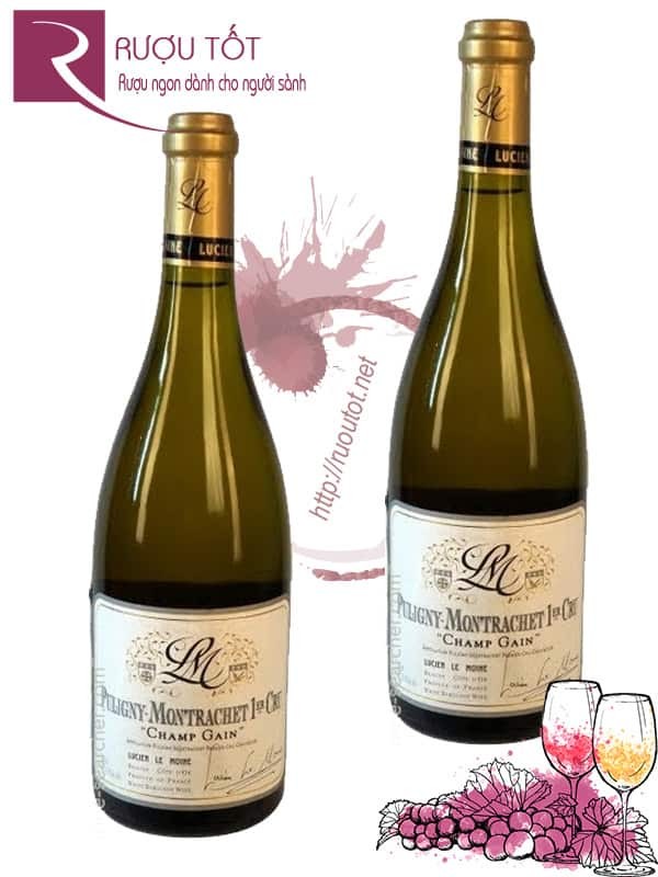 Vang Pháp Puligny Montrachet Champs Gains Lucien Le Moine Giá rẻ