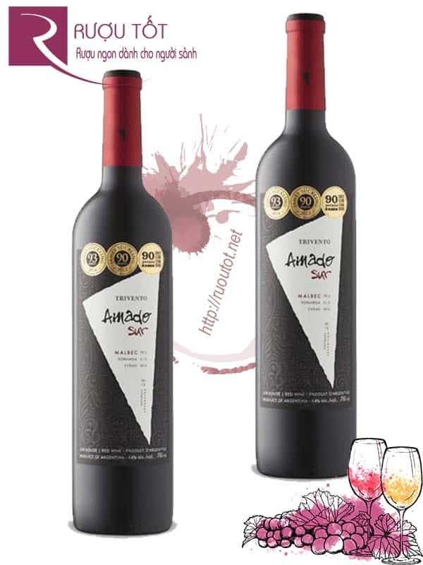 Rượu vang Trivento Amado Sur Malbec Syrah Bonarda Cao cấp