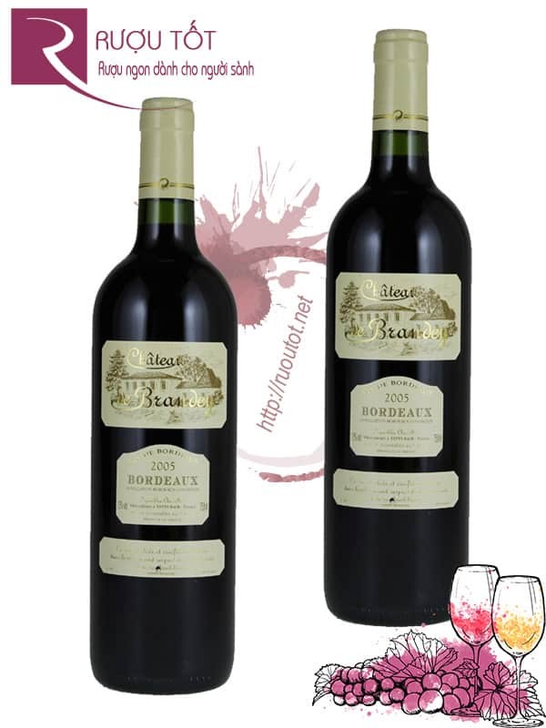 Vang Pháp Chateau de Brandey Bordeaux Thượng hạng