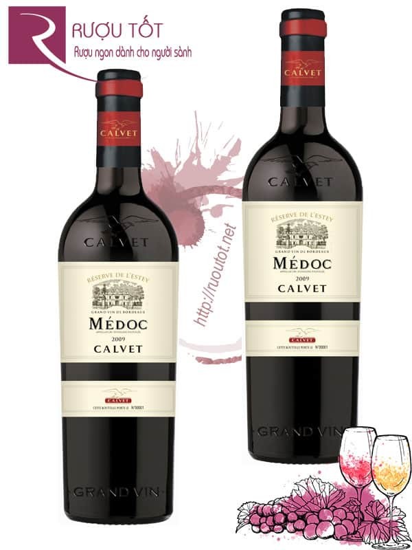 Vang Pháp Calvet Reserve de Lestey Medoc Cao cấp