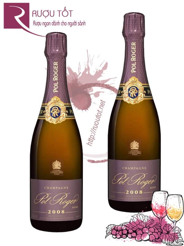 Rượu Champagne Pol Roger Rose