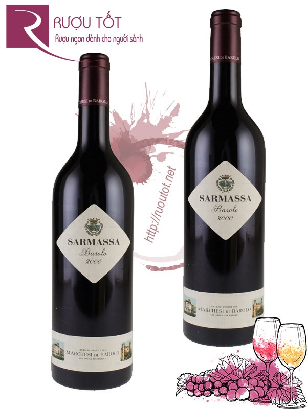 Vang Ý Sarmassa Marchesi di Barolo Piedmont Thượng hạng