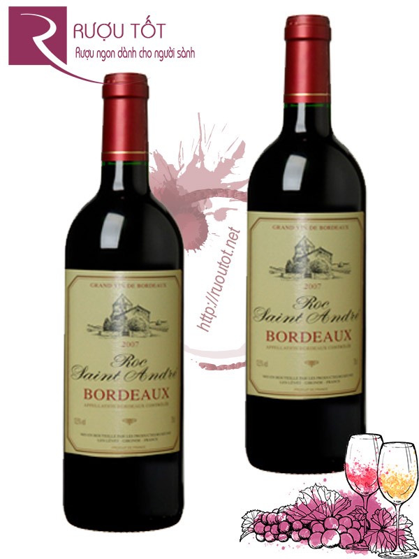 Rượu Vang Pháp Roc Saint Andre Bordeaux