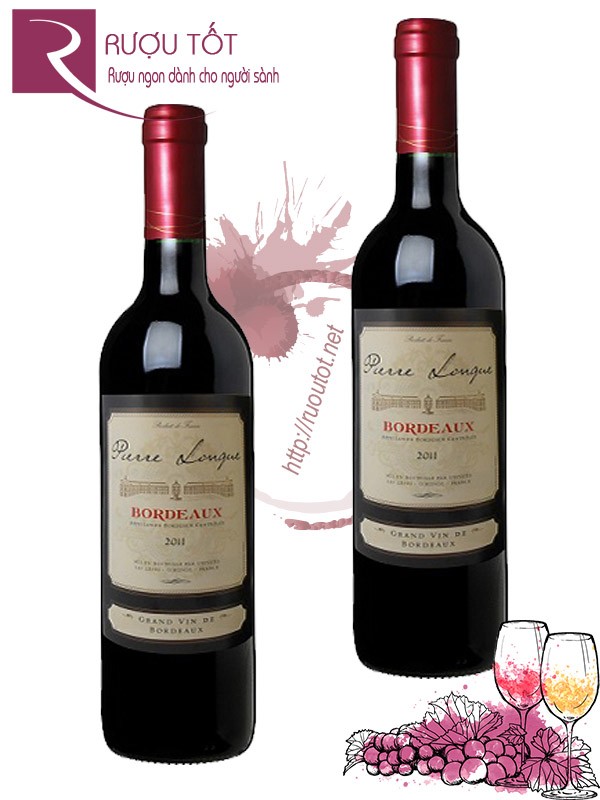 Vang Pháp Bordeaux De Pierre Longue Thượng hạng