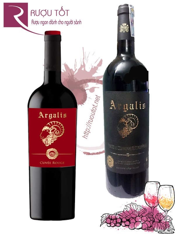 Vang Pháp Argalis Cuvee Rouge (Đỏ - Trắng) Thượng hạng