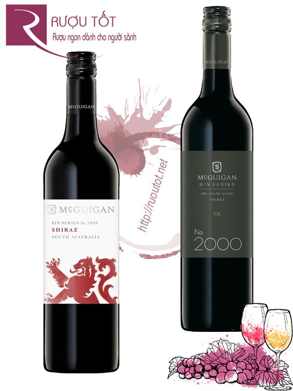 Rượu vang Bin 2000 McGuigan Shiraz Chiết khấu cao