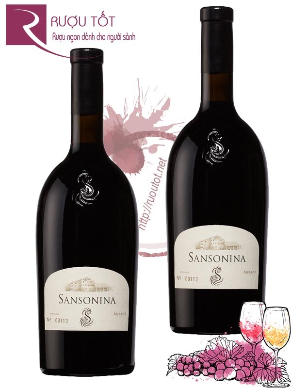 Vang Ý Sansonina Merlot Hảo hạng