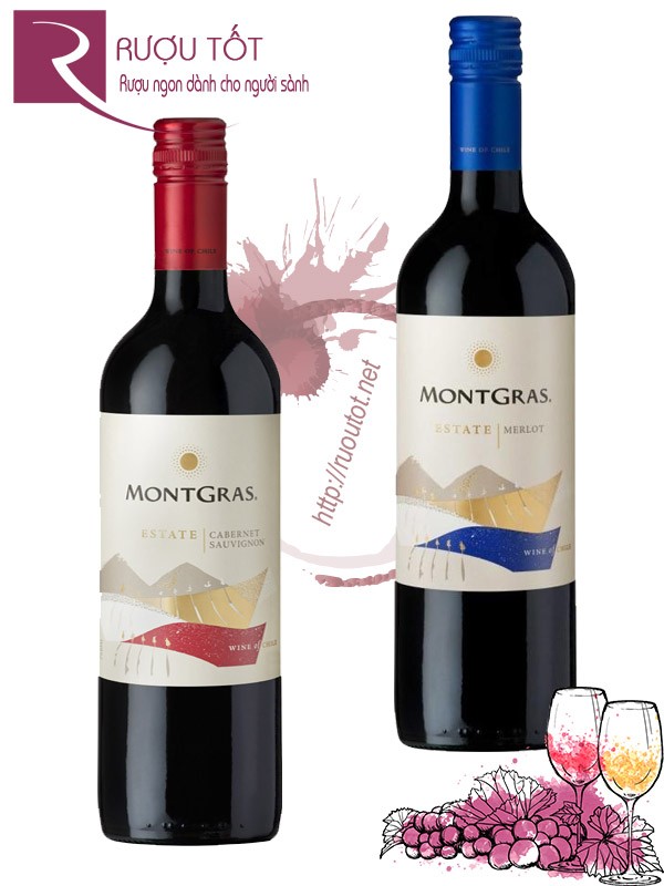 Vang Chile MontGras Estate Cabernet Sauvignon - Merlot