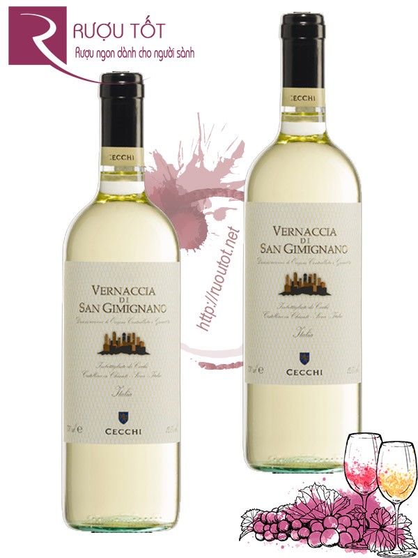 Vang Ý Cecchi Vernaccia di San Gimignano Thượng hạng