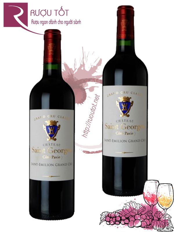 Vang Pháp Chateau Saint Georges Cotes Pavie Thượng hạng