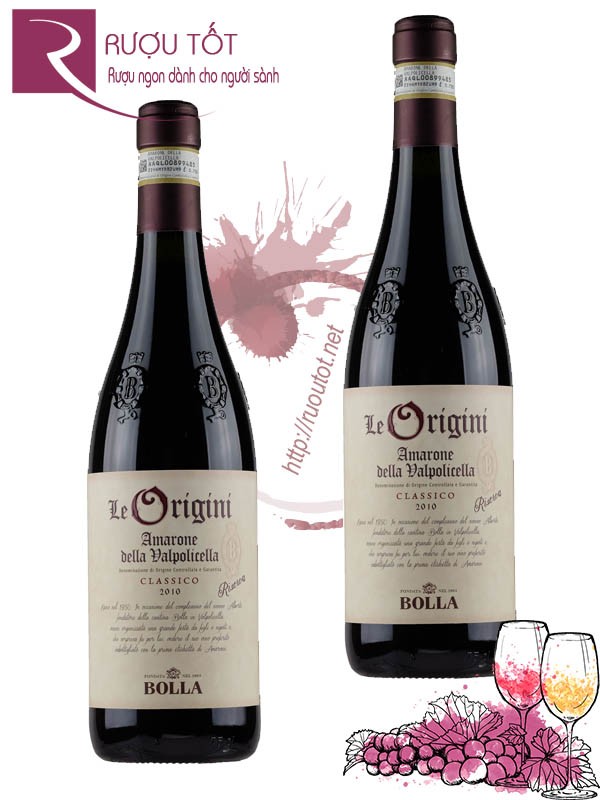 Vang Ý Bolla Le Origini Amarone Riserva Thượng hạng