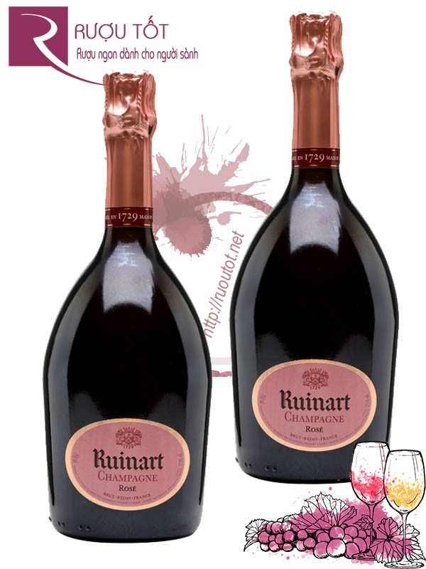 Rượu Champagne Ruinart Rose