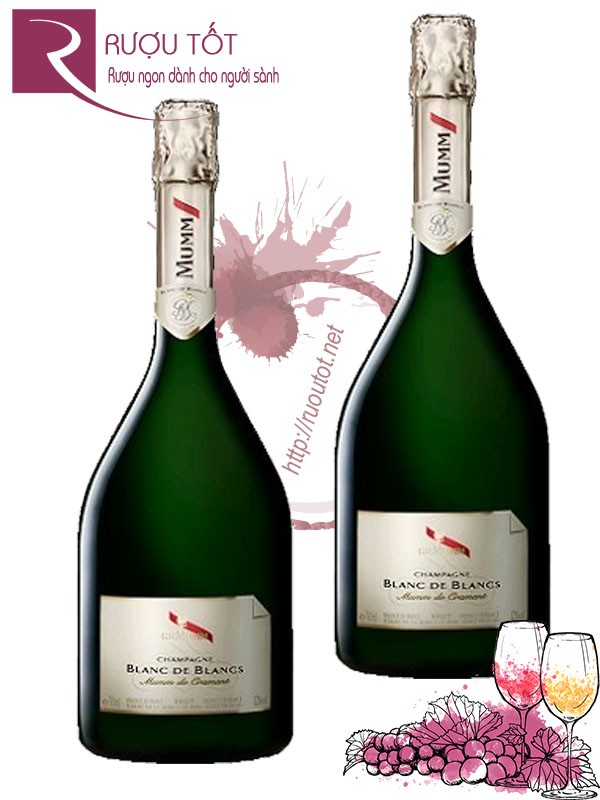 Rượu Champagne Pháp GHMumm Blanc de Blancs Mumm de Cramant