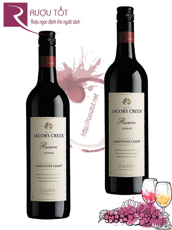 Rượu vang Jacob's Creek Reserve Limestone Coast Shiraz Cao cấp