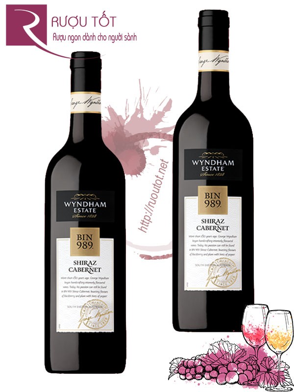 Rượu vang Bin 989 Wyndham Shiraz Cabernet Chiết khấu cao