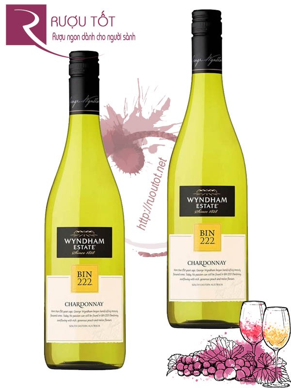 Rượu vang Bin 222 George Wyndham Chardonnay Chiết khấu cao