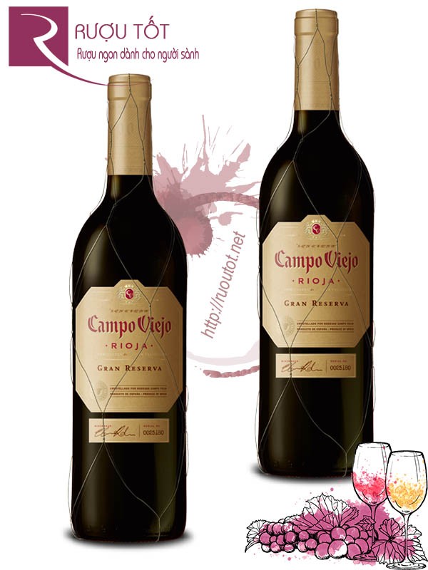 Rượu vang Campo Viejo Rioja Gran Reserva Cao cấp