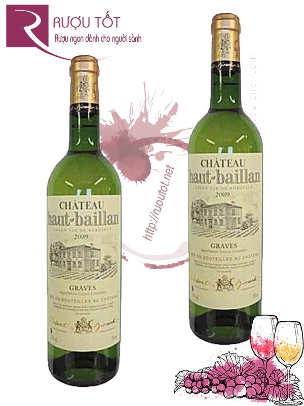 Vang Pháp Chateau Haut-baillan Graves Blanc Chiết khấu cao