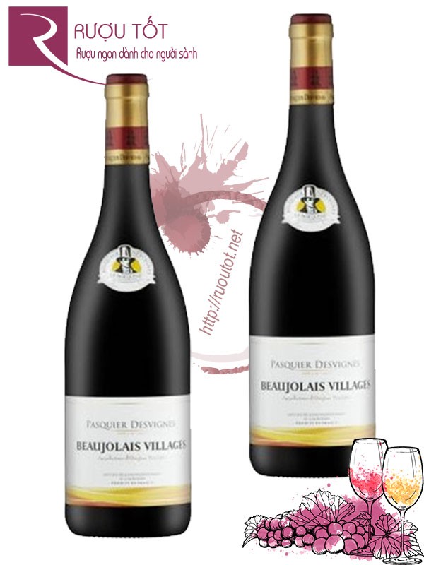 Vang Pháp Beaujolais Villages Pasquier Desvignes Thượng hạng