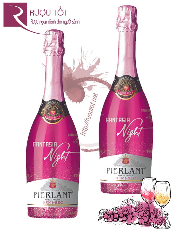 Rượu sâm panh Pierlant Fantasia Brut Night Rose