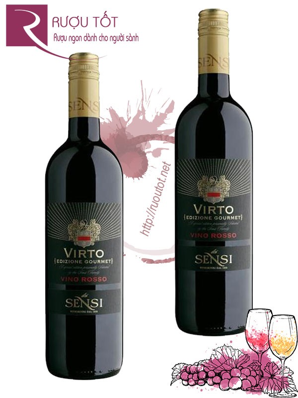 Vang Ý Virto Vino Rosso Dei Sensi Thượng hạng