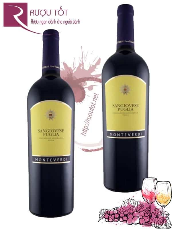 Vang Ý Sangiovese Puglia Monteverdi Thượng hạng