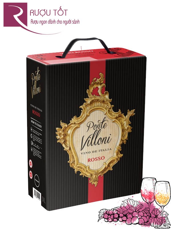 Vang Ý Donna Villoni Vino rosso d'Italia 3.0L