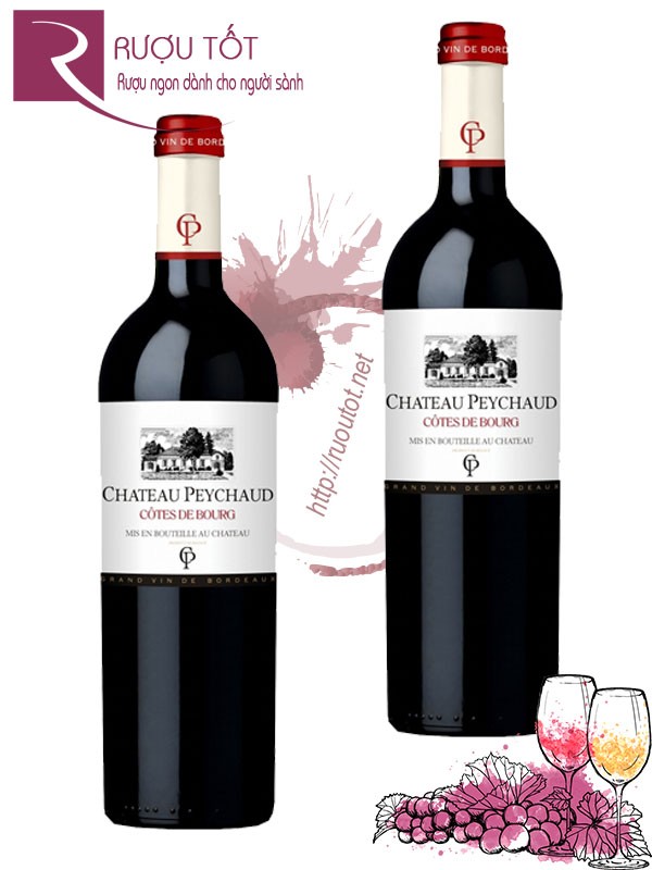 Rượu Vang Chateau Peychaud Cotes De Bourg Bordeaux Chính hãng