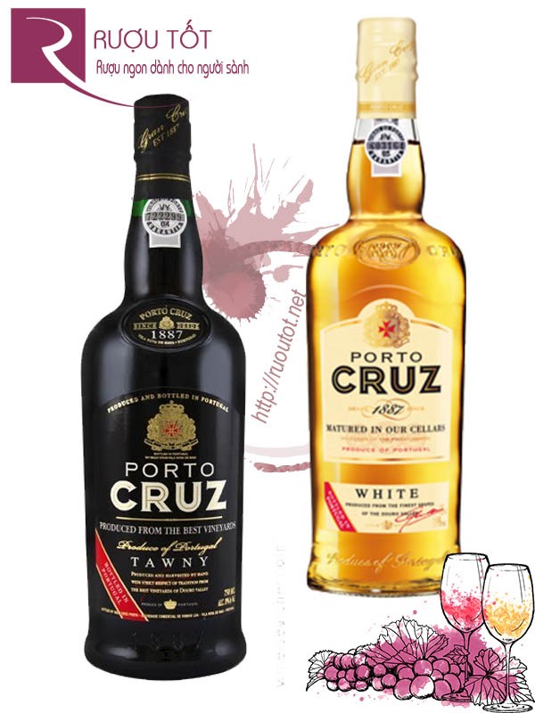 Rượu vang Porto Cruz Tawny - White Cao cấp