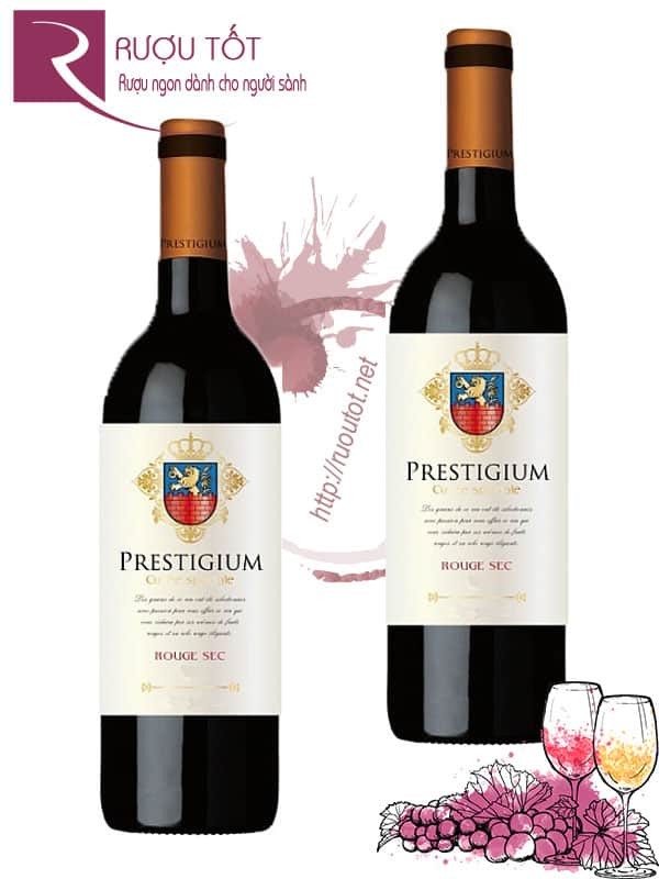 Vang Pháp Prestigium Rouge Sec Vin de Table Thượng hạng