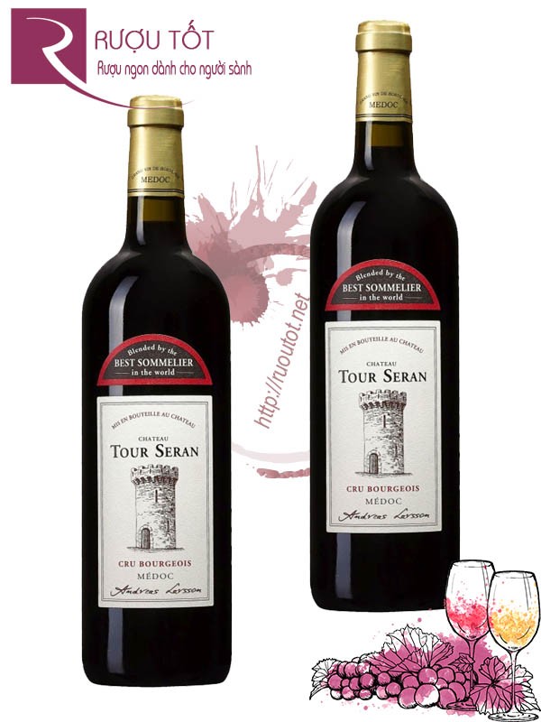 Vang Pháp Chateau Tour Seran Medoc Grand Cru Bourgeois Cao cấp