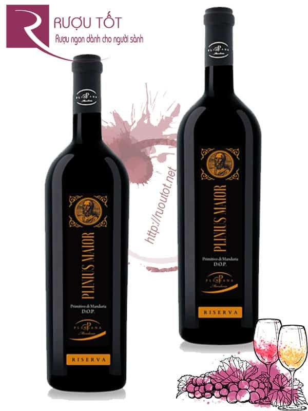 Vang Ý Plinius Maior Primitivo di Manduria Riserva DOP Cao cấp