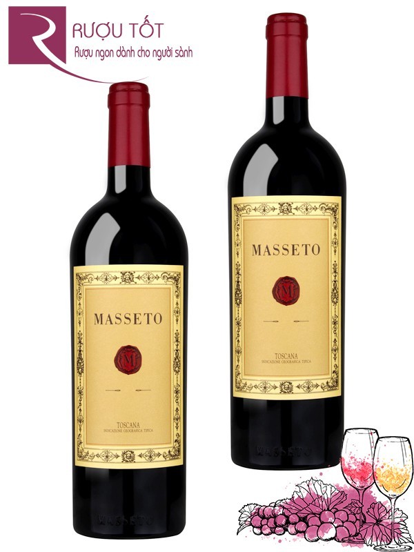 Vang Ý Masseto Toscana Merlot IGT Cao cấp