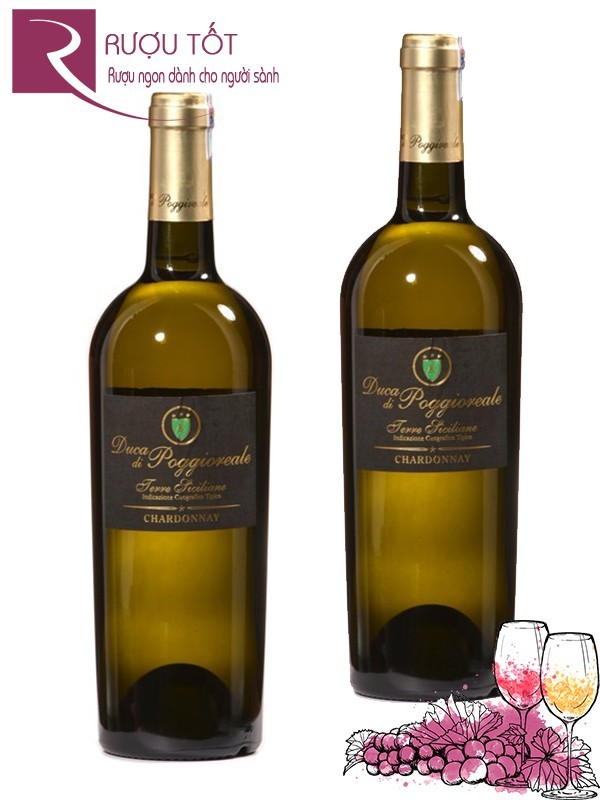 Vang Ý Duca Di Poggioreale Chardonnay