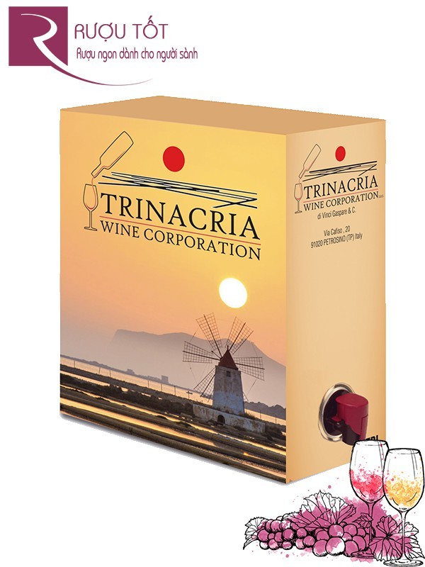 Vang bịch &Yacute; Bịch Trinacria Syrah