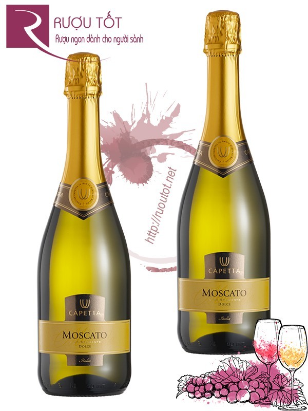 Vang nổ Ý Moscato Capetta Spumante Dolce Hấp dẫn