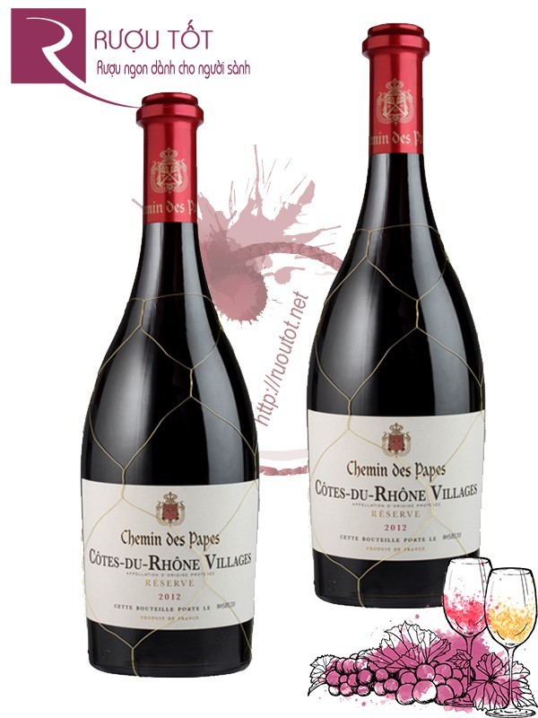 Vang Pháp Côtes du Rhône Villages Reserve Thượng hạng