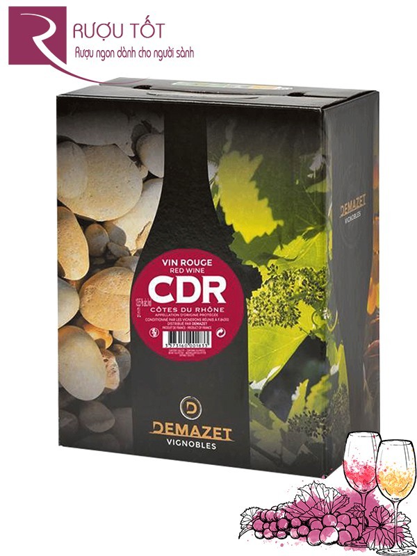 Vang Bịch Pháp CDR Demazet Vignobles (bịch 3L) Thượng hạng