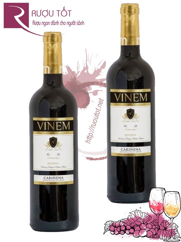 Rượu vang VINEM Carinena Reserva Chính hãng